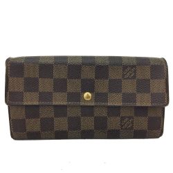 Louis Vuitton Authentic Damier Porte Feuille Sarah Long Bifold Wallet 11597
