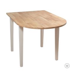 Buylateral 30" Seats 2 Tiffany Drop Leaf Compact Dining Table