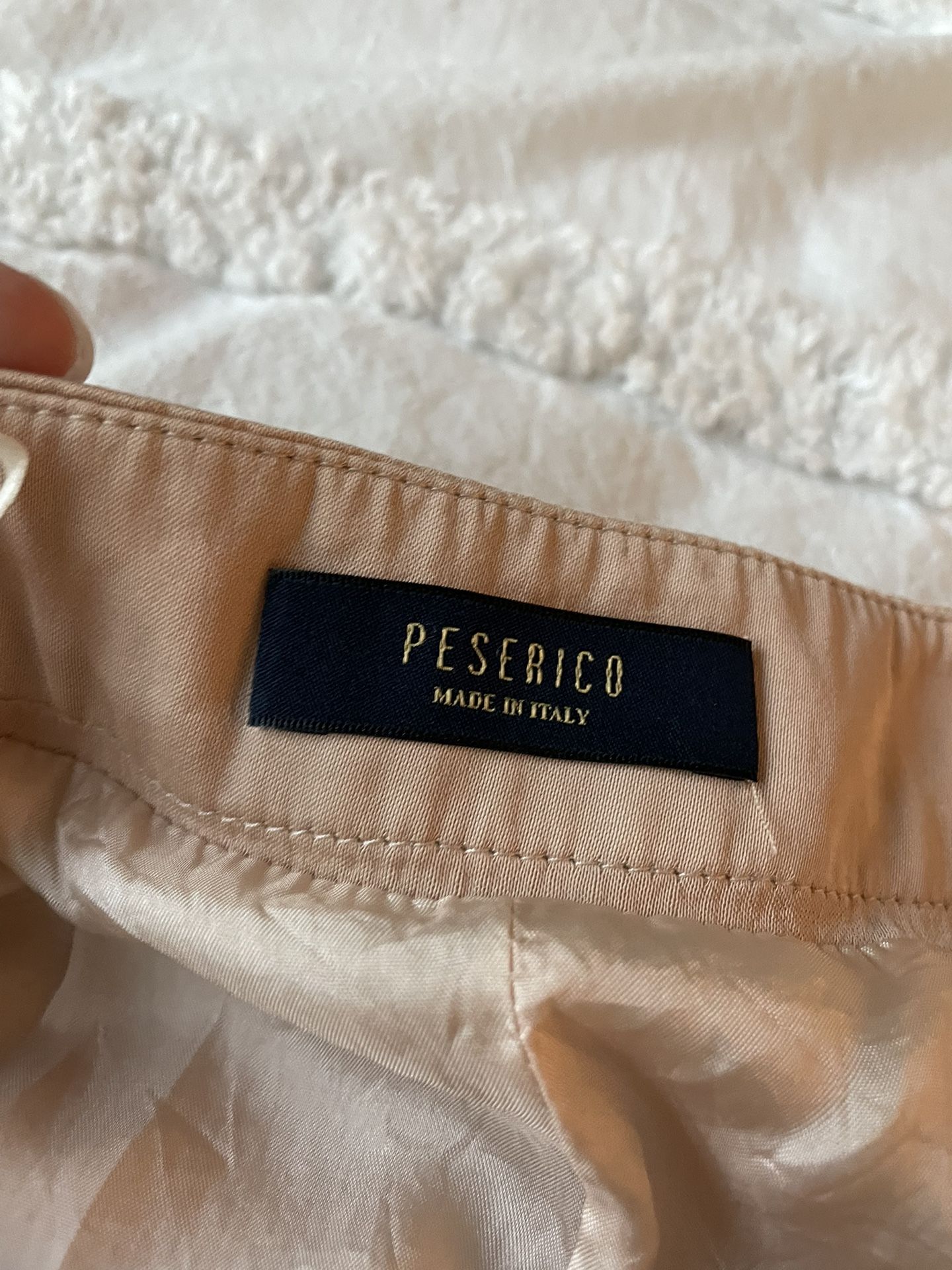 Peserico Satin Skirt From Italy Size 42