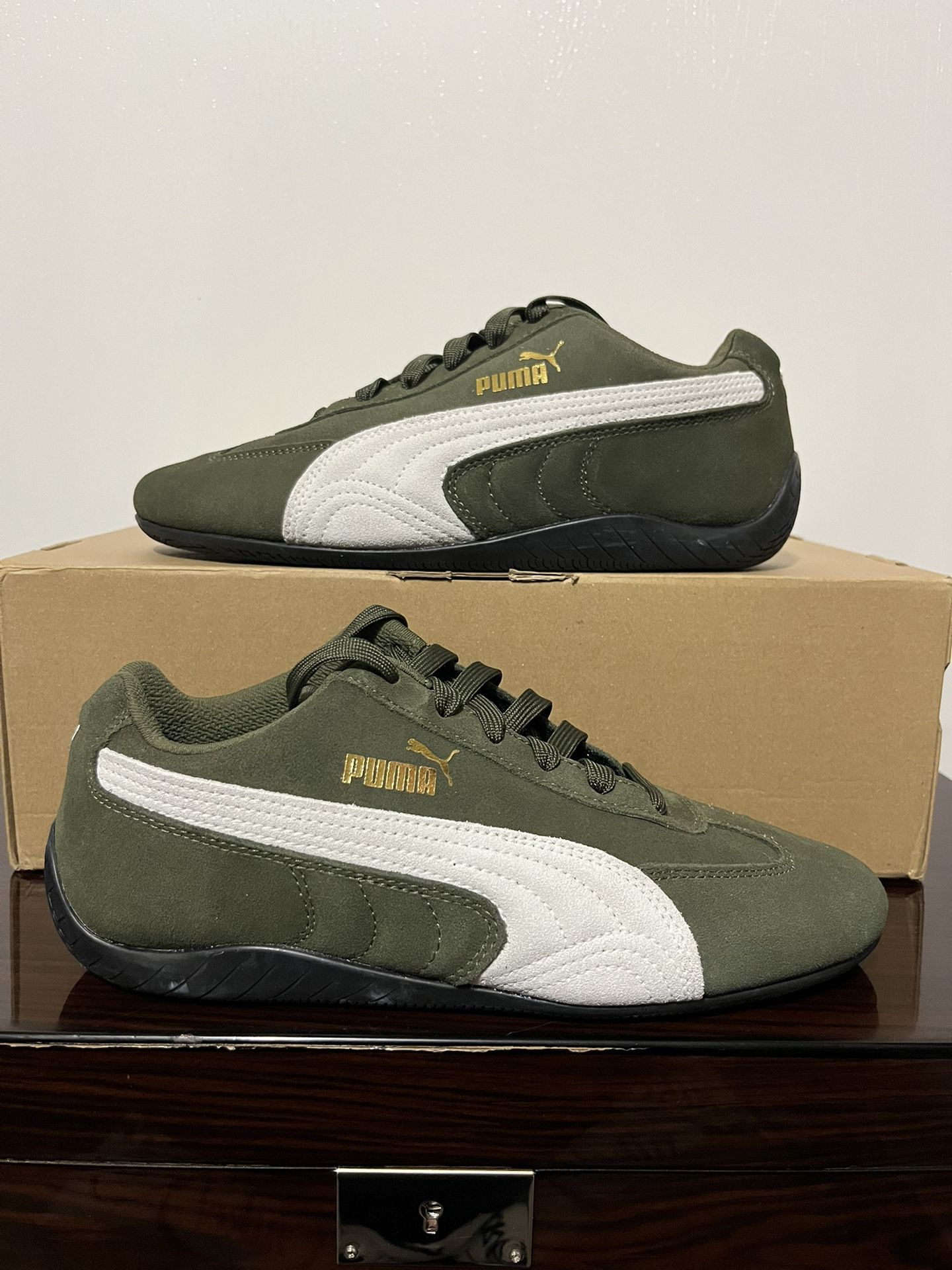 Puma Speedcat OG Sparco Forest Night Puma White 307171-04 Green Size 7 Or 11
