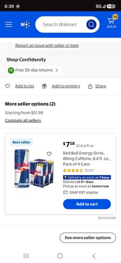 Redbull or any drinks