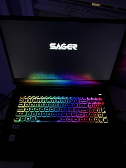 Sager Gaming Set up