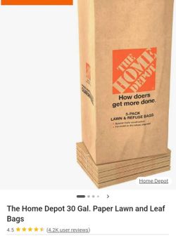 Free home depot yard trash bags