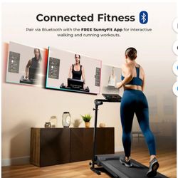 Caminadora Sunny Health & Fitness Cinta de Correr Plegable Inteligente de Fácil Montaje