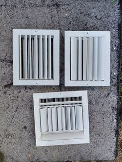 AC VENT GRILL 10 X 10 & (2)10 X 8 IN