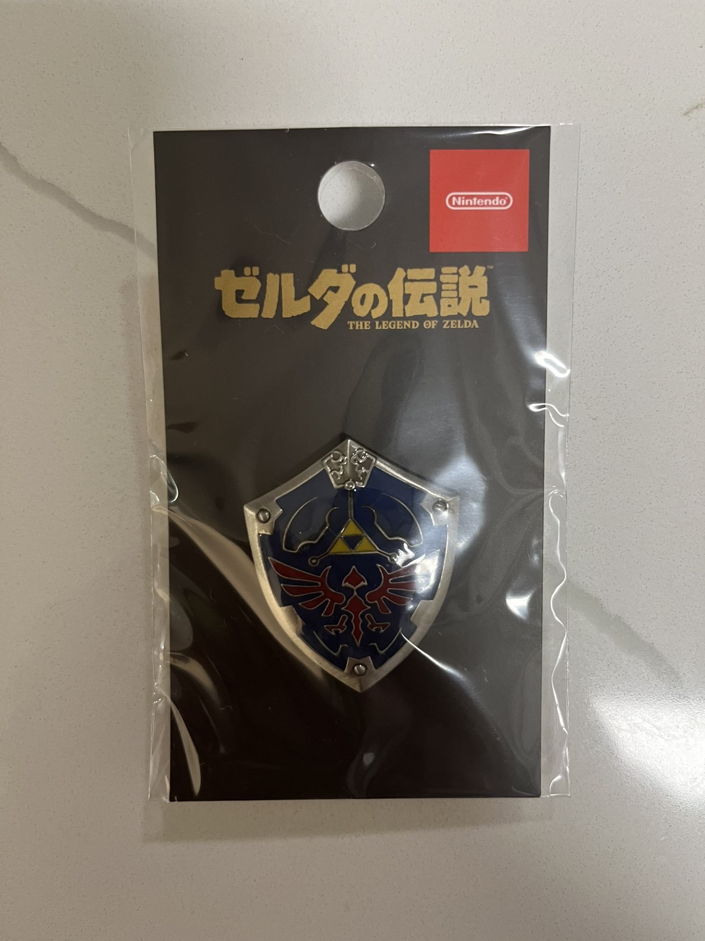 Hyrule Shield Enameled Pin from Nintendo Store Tokyo