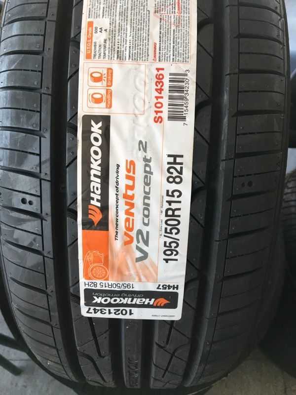 Set de llantas new HANKOOK 195/50/15
