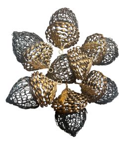 Brandi Race: Wilwood Cottage Collection Wire  7 Acorns With Hanger Pier One