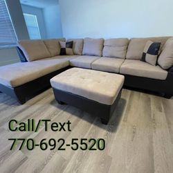 Get this amazing 😉 deal on this brand new TAN Sectional & ottoman
$785!!