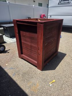 Large 30 inch square and 36 inch deep planter box.