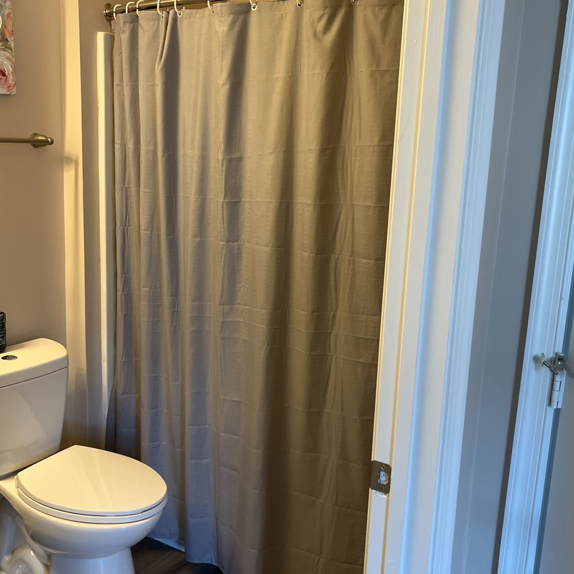 Gray shower Curtain