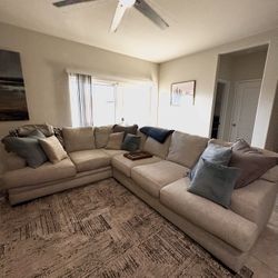 Fully Down Pet Proof High Performance Fabric Sectional OBO