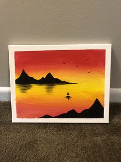 Lil Boat skyline painting