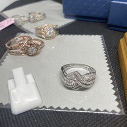 10k white gold diamond ring