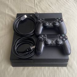 PS4 and 2 Controllers 