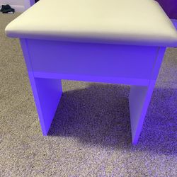 White Vanity Chair
