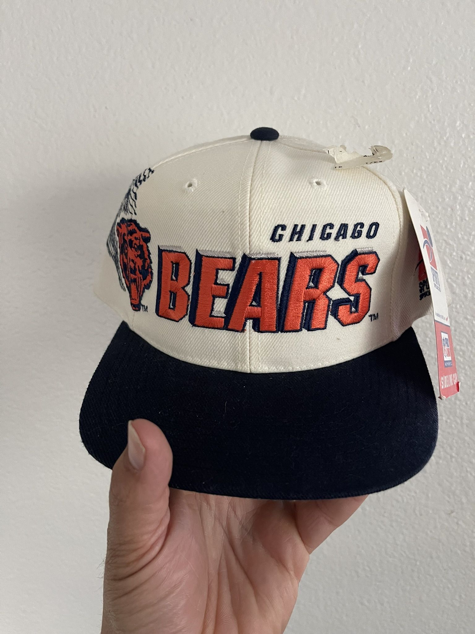 NWT Vintage 90s NFL Chicago Bears Sports Specialties Shadow Snapback Hat Proline