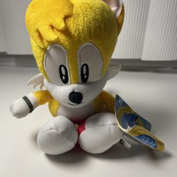 Jakks Pacific Sonic 9" Basic Plush - Tails (Classic) Wave 6 NEW W/ Tags