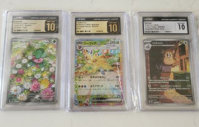 CGC Graded Pokémon Cards Lot of 3