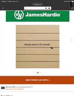 Hardie siding 5.25 planks smooth