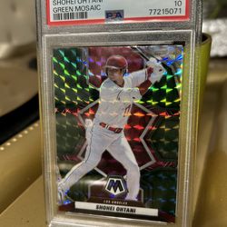 SHOHEI OHTANI 2022 RARE MOSAIC GREEN