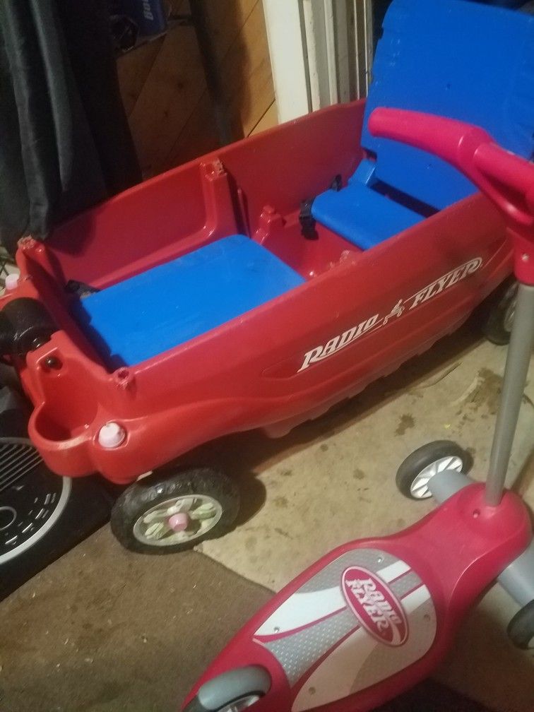 Radio Flyer Wagon And Scooter