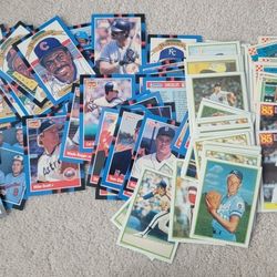 100+ 1980's Baseball Trading Cards MLB / 91's Team Logo Stickers