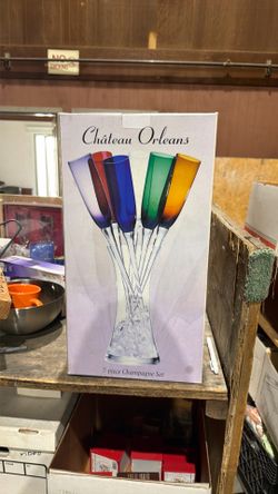 7-piece Set Champagne Glasses