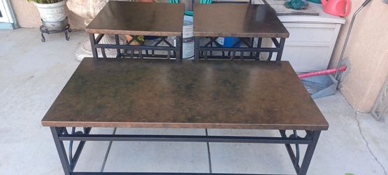 Living room table set, normal wear $ tear