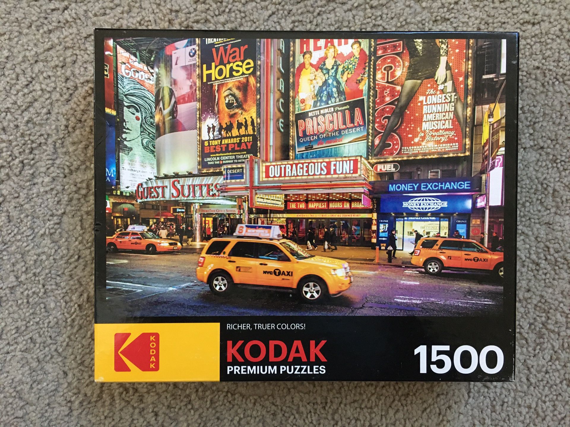Jigsaw Puzzle BRIGHT LIGHTS BIG CITY NYC Kodak Cra-z-art NO MISSING PIECES