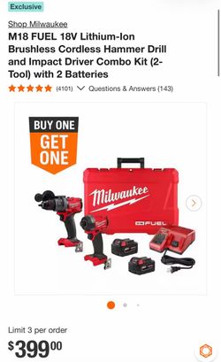 Milwaukee M18 FUEL 2-Tool Combo Kit – Brand New