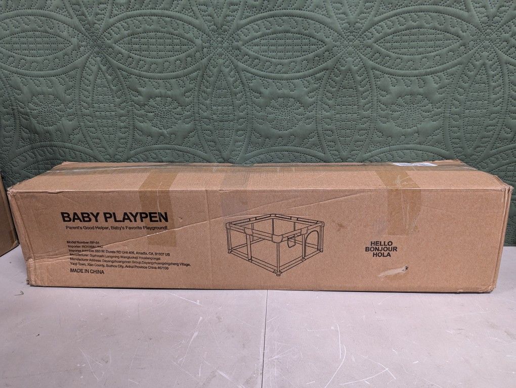 Black Baby Playpen 71x59