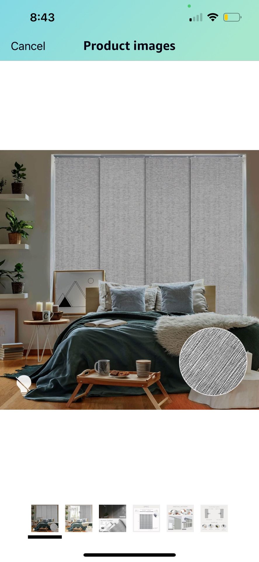 GoDear Design 99% Blackout Adjustable Sliding Vertical Blinds