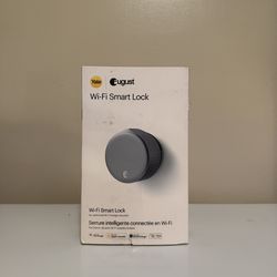 August Wi-Fi Smart Lock (Silver) – Open Box, Like New