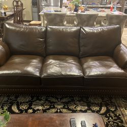Bernhardt Leather Sofa