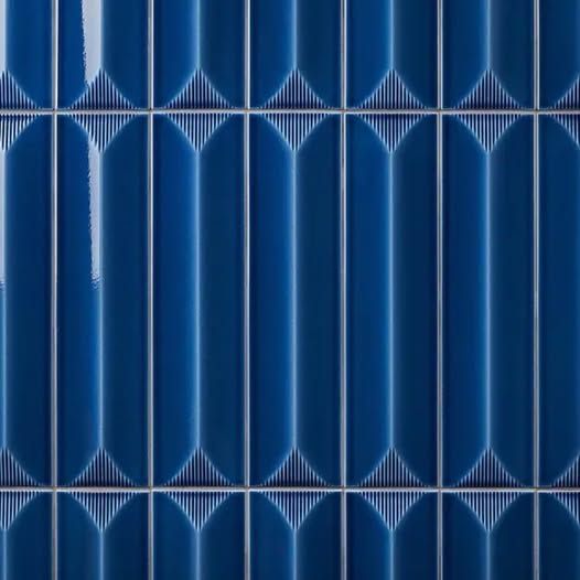 Blue 3D Ceramic Tile 4.5”x18” 104 sq. ft.