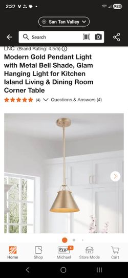 Gold Pendant Light