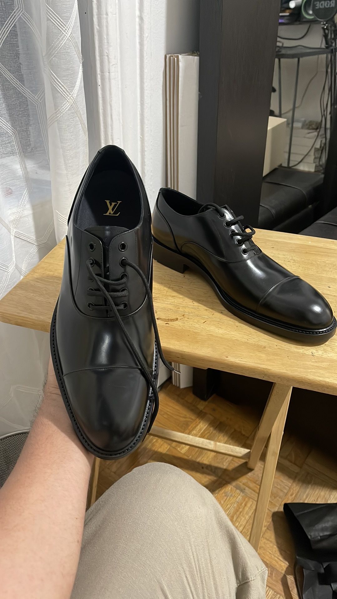 Louis Vuitton leather dress shoes clean and neat sneaker for Sale in New  York, NY - OfferUp