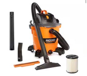 RIDGID 12 Gal. 5.0 Peak HP NXT Shop Vacuum Wet Dry Vac with General Debris Filter, Locking Hose and Attachments HD1200