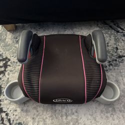 Graco Booster Car Seat (Black And Pink)