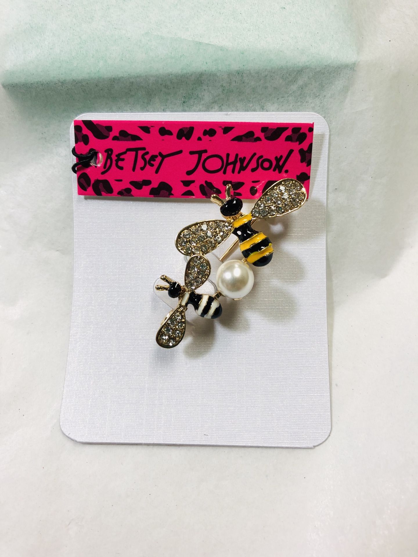 Double bumblebee brooch