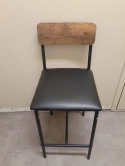 Amyove Bar Stools Upholstered Bar Chairs with Back,