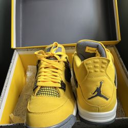 Nike Air Jordan 4 Retro lighting Thunder Tour Yellow 