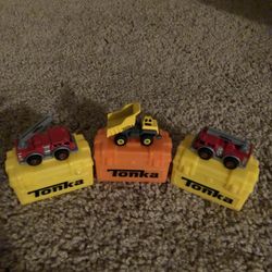 3- Tonka Micro Minis. New. Metal.