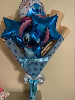 Graduation bouquet/ stitch bouquet/ ballons