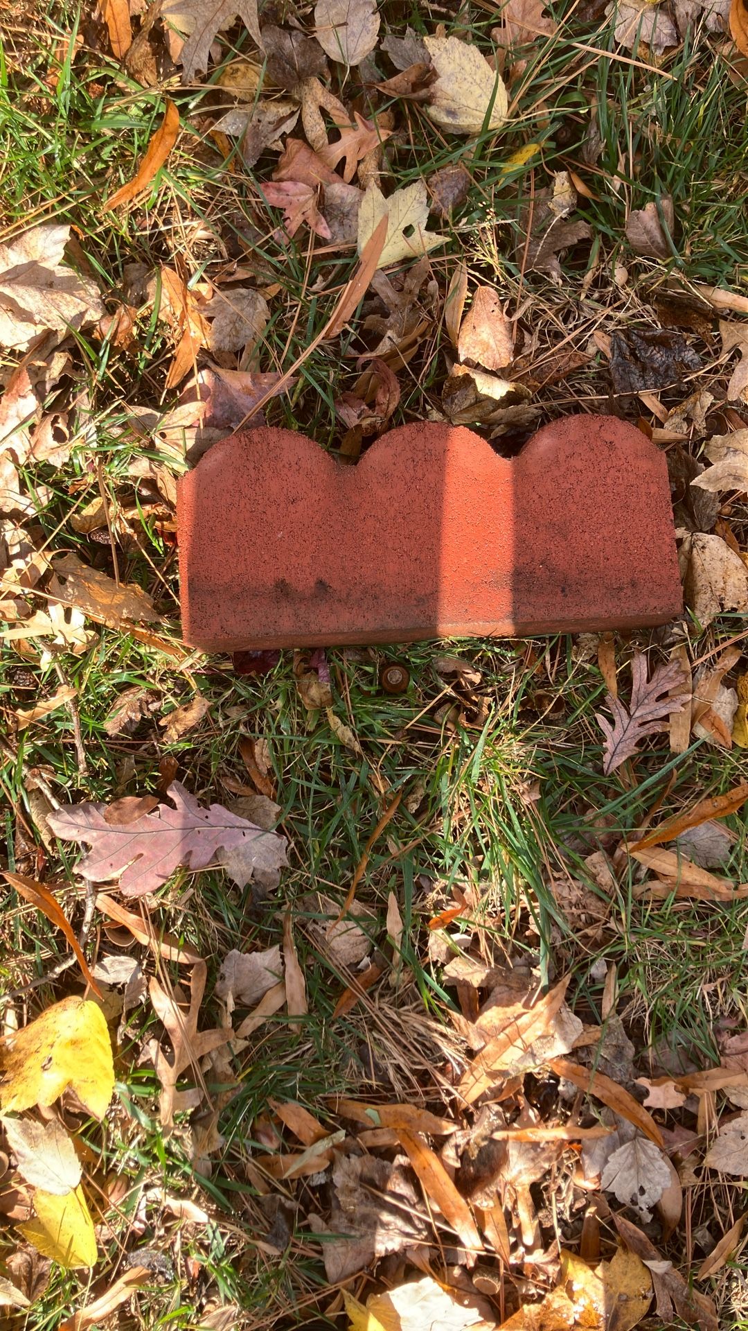 12 in. x 2 in. x 5.25 in. River Red Straight Scallop Concrete Edger ( 62) piece