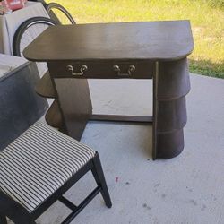 Vintage Tiered Desk With Drawer