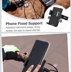 6-3 Motorcycle Phone Mount Handlebar Phone Holder Alloy Shockproof Cell Support for Bike Easy Assembly 