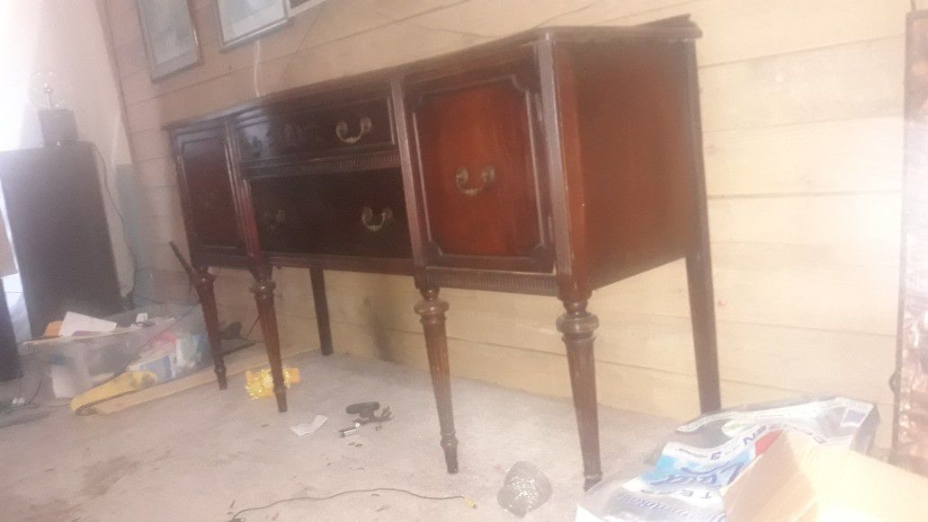 Antique dining room buffet