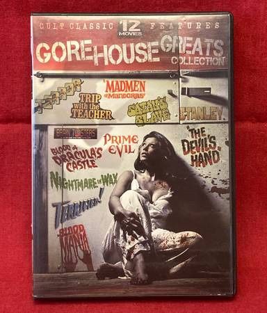 Gorehouse Greats Collection DVD set 3 discs 12 movies cult classics horror